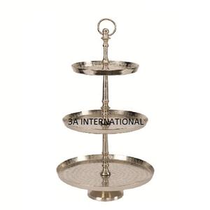 ขาตั้งเค้กโลหะทรงกลมพร้อมขนาดที่กําหนดเองสําหรับโต๊ะตกแต่งงานแต่งงานเค้กขาตั้งเสิร์ฟ - Product Image 1