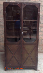 Armoire Almirah pour la maison ou l'hôtel Meubles de chambre à coucher de style industriel vintage en fer et métal - Product Image 5