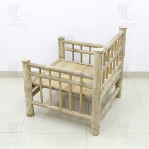 Chaise en bambou vintage d'extérieur naturelle, vente en gros de meubles en bambou - Product Image 3