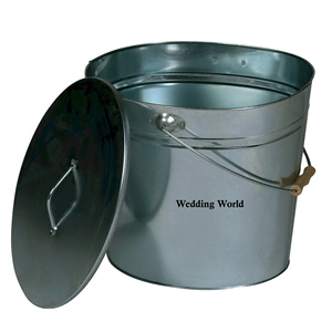 Seau d'allumage en cuivre martelé Excellente qualité Seau à cendres design fait à la main Seau à charbon de luxe en gros élégant classique - Product Image 6