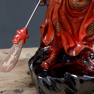 Dropship Ufficio di Lusso Decorazione di Ceramica Regalo di Affari Guan Yu <span class=keywords><strong>Statue</strong></span> di Buddha Figura - Product Image 5