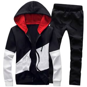 Ensemble de survêtement de sport unisexe OEM, ensembles de jogging personnalisés, vêtements de course, motif uni - Product Image 3