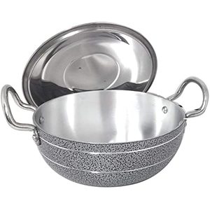 Kadai de aluminio puro antiguo para freír en profundidad, utensilios de cocina, beneficios saludables, trabajo pesado - Product Image 2