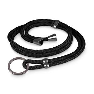 เชือกสีดำสำหรับแขวนพวงกุญแจแฮนด์เมดแฮปปี้เนส - Product Image 1