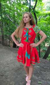 Boho Venta caliente de la fábrica de moda personalización ucraniano geométrica bordados vestido de gitana largo tradicional vestidos Maxi - Product Image 5