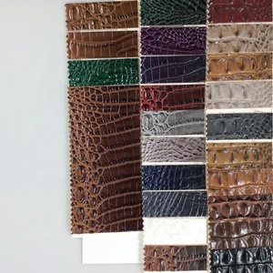 Cuero de imitación <span class=keywords><strong>croc</strong></span>, cuero de imitación azul, rollo de cuero para caja de joyería - Product Image 4