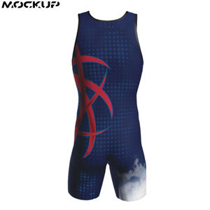 Maillot de sport par Sublimation, Logo personnalisé, tenue de lutte pour jeunes, - Product Image 5