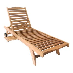 Camas Solares Modernas de Madera Maciza, Tumbonas de Playa con Cojín, Muebles Plegables para Jardín Exterior - Product Image 5