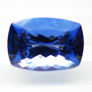 ลูกแพร์ Tanzanite สี่เหลี่ยมกึ่งสังเคราะห์ทรงสี่เหลี่ยมพลอยแทนซาไนต์ตัดเป็นชิ้นเล็กๆสำหรับใช้เป็นเครื่องประดับ - Product Image 1