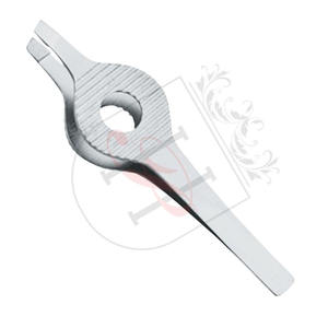 Pince à sourcils à bout incliné en acier inoxydable, pince à épiler, couleurs satinées, robuste, en acier inoxydable, haute qualité, 1 pièce - Product Image 2