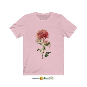 Camiseta de Cuello Redondo para Mujer, Talla Grande, Ecológica, Compresible, Antipilling, Transpirable, de Secado Rápido, Informal, Estampada, 100% Algodón - Product Image 6