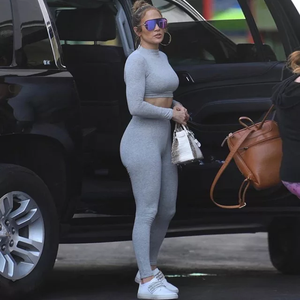 Ensemble deux pièces Sexy Slim Fit pour femmes Survêtement d'hiver écologique - Product Image 6