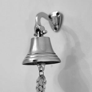Campana de pared de níquel cromado para Pub, colgante montado en la puerta, PARA CENA, escuela, regalos de Navidad de 3 pulgadas - Product Image 1