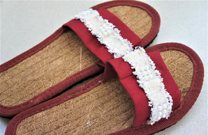 Chanclas de fibra de coco natural hechas a mano, sandalias hechas de material de fibra de coco 99GD, venta al por mayor - Product Image 4