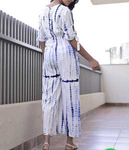 Attrayant nouvelle Sexy vêtements de plage femmes une pièce combinaison casual robe élégante pour les filles cravate teinture barboteuse combinaison - Product Image 3