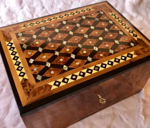Wholesale Thuya Wood Jewelry Boxes | Handcrafted jewelry box (Thuya Wood, Morocco, Handmade, OEM Available, Small order )