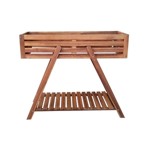 Hot-Selling Eco-Friendly Vintage Design 3-Tier Foldable Acacia Wood Flower <b>Pot</b> <b>Stand</b> Handcrafted for Garden Outdoor Home Use - Product Image 1