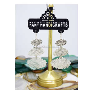 Pendientes de fiesta de playa de verano chino 2026, joyería, pendientes redondos de Navidad, pendientes redondos rojos con cuentas, joyería - Product Image 6