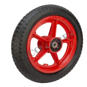 12英寸eva轮胎轮毂长度55毫米新轮胎循环轮胎在红色诱人的颜色为儿童从Gopal