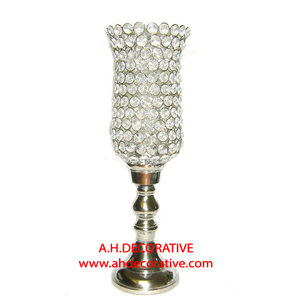 Portavelas votivo redondo para decoraciones de mesa Portavelas hecho a mano de cristal recién llegado para decoración de bodas - Product Image 5