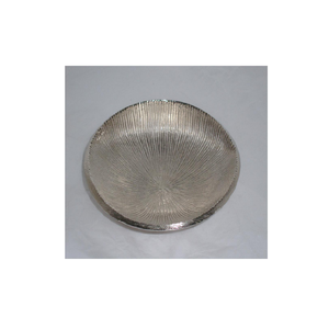 Plateau de service en aluminium de forme ronde pour le dîner Restaurant Hotel & Home - Product Image 1