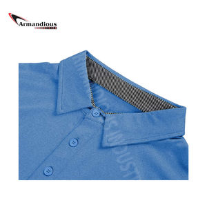 Camisetas Polo de golf informales de secado rápido para hombre, logotipo personalizado, manga corta, Camiseta deportiva de verano, conjunto con estampado de tela - Product Image 4