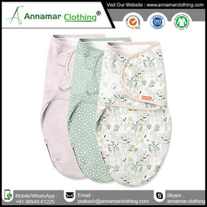 Envoltura ajustable para bebé con certificado GOTS de algodón orgánico 100 con etiqueta y embalaje de logotipo privado personalizado - Product Image 2