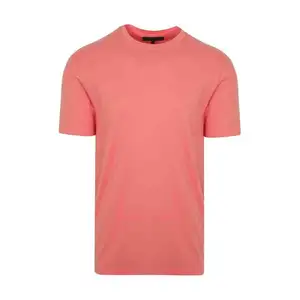 Стильная мужская футболка с рукавом до локтя и круглым вырезом, в индивидуальном стиле, персиковая футболка, большие размеры, хлопковые рубашки на заказ, 2023