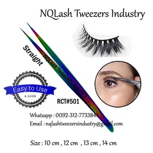 Professional Multi Rainbow Color Eyelash Extension Tweezers /Stainless Steel Classic Mega Volume Colorful Tweezer <b>Protector</b> - Product Image 6