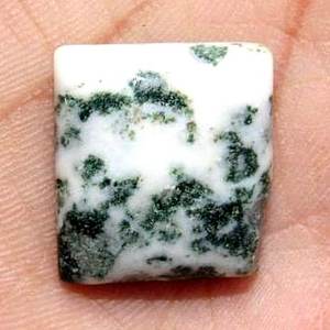 Agate mousse blanche forme carrée pierre précieuse en vrac polie cabochon uni fabrication de bijoux qualité étonnante naturelle - Product Image 3