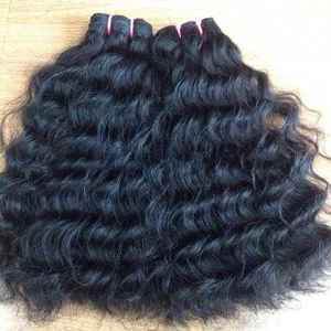 Pelo de templo indio sin procesar, Onda de agua de grado superior - Product Image 3