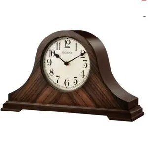 BULOVA NORWALK CHIMING MANTEL WOODEN CLOCK