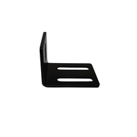 Support triangulaire personnalisé en acier allié, revêtement électrolytique, fixation fixe 60x45x40mmx3mm 0.6kg Noir, estampage, poinçonnage, pliage, OEM