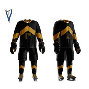 Uniforme de Hockey sobre Hielo de Poliéster 100% Transpirable y Cómodo, de Calidad Superior, con Diseño de Logotipo Personalizado, Último Modelo, Venta Directa de Fábrica - Product Image 3