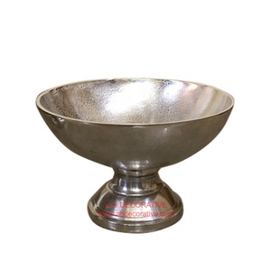 Petit bol à fleurs en argent rugueux, décoration de Table, intérieur et extérieur, bol à fleurs et Fruits pour vente - Product Image 1