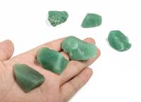 Pierres brutes non taillées d'aventurine verte, cristal de guérison, minéral de quartz irrégulier, cristal de Reiki, décoration chakra, Feng Shui