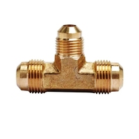 Raccord en T à 3 voies forgé en laiton SAE sur mesure, connecteur fileté croisé 1/4 1/2 5/8 3/4 pouces NPT BSP pour conduites d'eau et de gaz