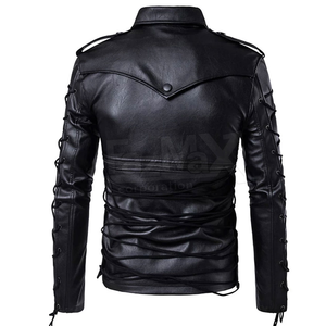 2024 nuevo estilo de chaqueta de motocicleta de cuero de vaca genuino para hombre, ropa de motorista de moda delgada, cuello con capucha, talla XL, protección de invierno - Product Image 2