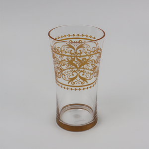 Gobelet à eau froide en plastique à motif géométrique de couleur or, style vintage pour les fêtes - Product Image 5