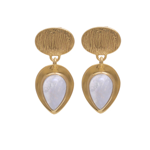 Pendientes de araña de plata esterlina sólida chapados en oro hechos a mano, piedras preciosas de piedra lunar arcoíris genuinas, joyería de boda de moda de CDP. - Product Image 1