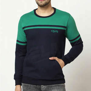 Sudadera polar de algodón suave para hombre, ropa para parte superior masculina, con cuello redondo, venta al por mayor - Product Image 1