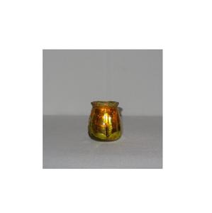 Vela votiva de cristal mercurizado para bodas, recipiente de vela en relieve para decoración del hogar, estilo moderno y lujoso, mate votivo - Product Image 2