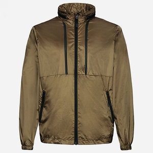 Chaqueta Deportiva Impermeable con Capucha, Transpirable, de Secado Rápido, de Lona, para Hombre, Material Personalizado, al por Mayor - Product Image 4