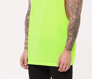 Custom Logo Sleeveless Gym <b>Workout</b> <b>Tank</b> <b>Top</b> Vest for Men Streetwear Deep Arm Hole Stringer in Parrot Green Casual Knitted Style - Product Image 6