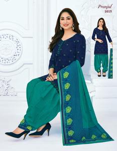 Combinaison décontractée Salwar avec Dupata pour femmes, vêtement en coton, conception imprimée, ensemble de matériel fait à la main, exportation royale - Product Image 2