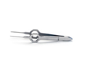Forceps quirúrgicos de acero inoxidable, Punta dentada recta de 10,2 cm - Product Image 2