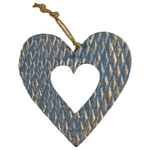 Ornement Standard en forme de cœur suspendu avec finition en laiton Antique, nouveau Design moderne, décor de chambre à coucher de maison, Design de cœur suspendu - Product Image 2