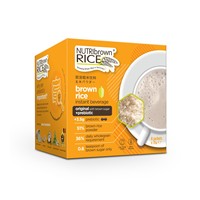 Ready Stock Halal Certified Natural Brown Rice Powder Prebiotics Instant Beverage Sachets for Children Adults Sweet Drink Fast