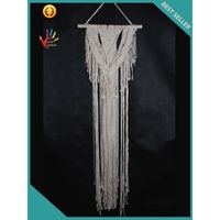 Budivis Top <strong>Selling</strong> Art Deco Hand Woven Knitted Cotton Recycled Wood Wall Hanging Bali Macrame <strong>Tapestry</strong> Home Decor <strong>Custom</strong> Sizes