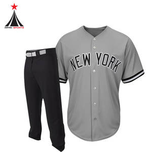 Uniforme de Baseball en polyester pour adultes, maillot et vêtement en tissu respirant, uniforme d'équipe de Baseball personnalisé, 100% polyester de qualité supérieure, nouvelle collection - Product Image 5